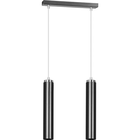 Lampada a sospensione Emibig Luna 2 nero/cromo 2xGU10 (1/4)