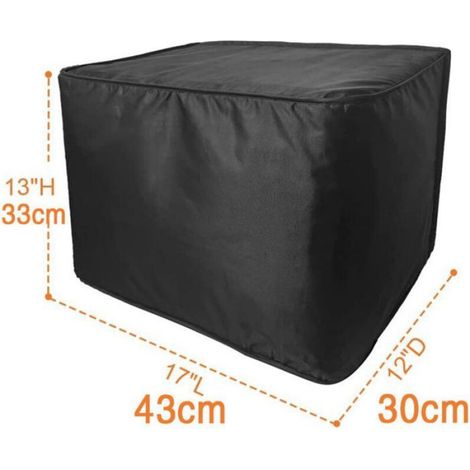 Housse protection climatiseur extérieur - - Modèle universel - Oxford imperméable - 3 couches thermiques - Fermetures réglables (1/5)