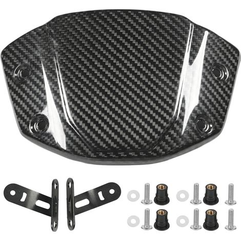 Parabrezza anteriore per moto in fibra di carbonio lucida, deflettore antivento adatto per CB300R CB250R CB150R CB125R. (1/4)