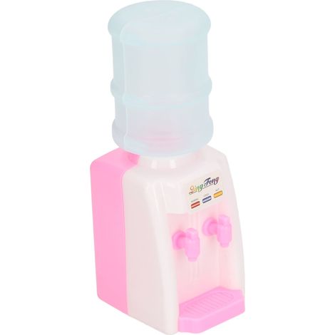 Mini-Wasserspender für Puppenhäuser, Cartoon-Trinkbrunnen aus Kunststoff, Modell für Puppenhäuser und Kuchendekoration, Rosa (1/5)