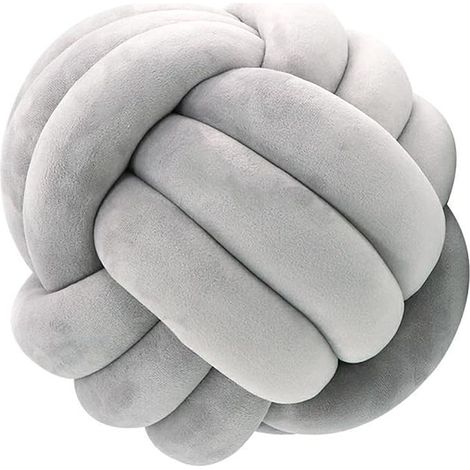 Oreiller de boule de noeud, coussin en peluche, coussin tissé décoratif, oreiller de noeud pour berceau, bureau de voiture de canapé