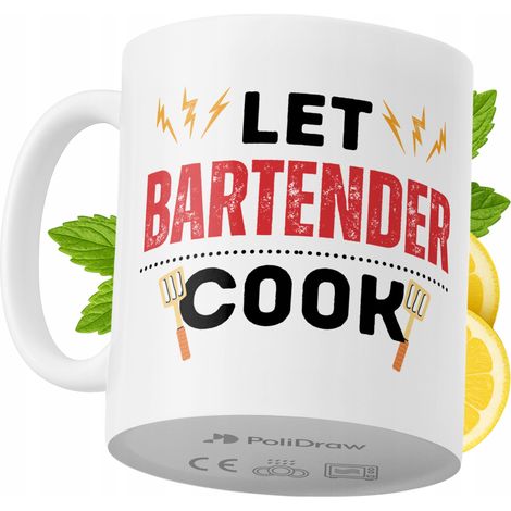 Lustige Kaffee- oder Teetasse mit witzigem Textdesign – ideal für Barkeeper, Geburtstage, Namenstage und Feiertage. Hochwertige Tasse für besondere Anlässe, ob zu Hause, im Büro oder bei der Arbeit. F