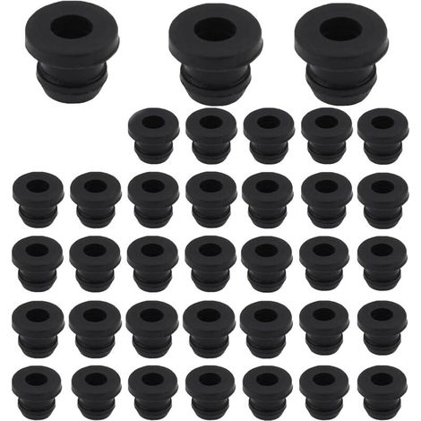 Dometic Lot de 36 pieds en caoutchouc rouillé pour supports de casseroles avec barres de 5 mm