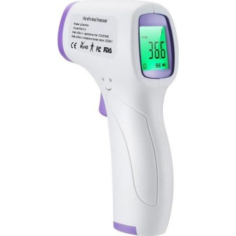 Thermomètre frontal médical pour mesurer la fièvre, thermomètre frontal numérique à lecture directe et précise avec écran LCD (1/3)