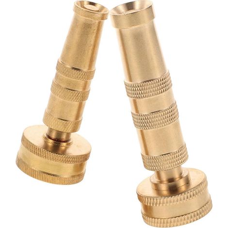 High Pressure Watering Nozzle Garden Hose Attachment For Homeowners And Gardeners Yellow Rust And Corrosion Proof 2Pcs (1/5)