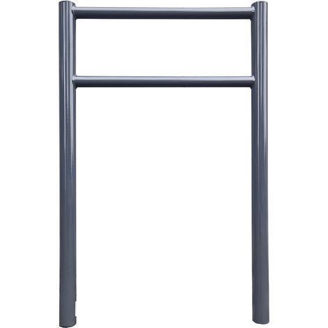 TRUTZHOLM Fahrradanlehnbügel 115 x 75 cm Stahl Ø 60 mm mit Knieholm feuerverzinkt pulverbeschichtet Typ H (1/5)