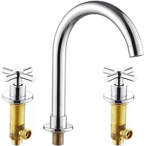 Robinet pour vasque, noir, pour toilettes et usage quotidien (1/5)