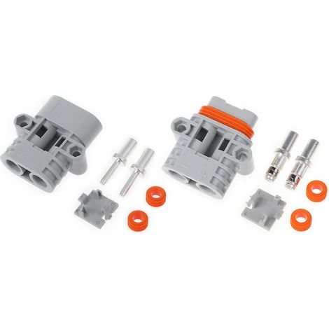 Connecteur Rapide Antidérapant Extérieur 50A 600V pour Câble Climatiseur - Mâle/Femelle (1/4)