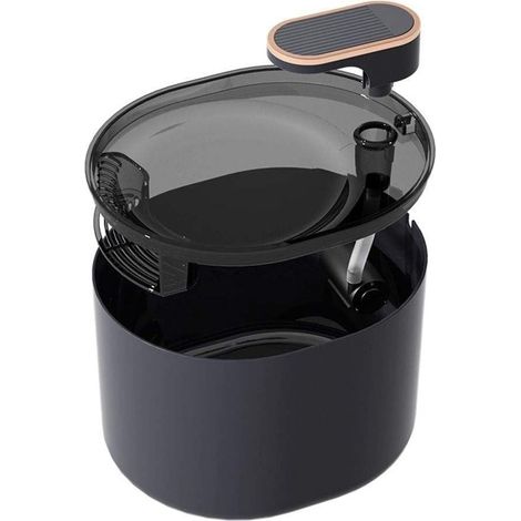 Distributeur d'eau Électrique pour Animaux 3 L , Noir  système de filtration, pompe ultra silencieuse, capteur intelligent, design compact, pour chat et chien (1/5)
