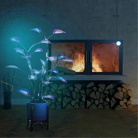 Lampe LED pour plantes avec couleurs changeantes, lampe d'ambiance décorative d'intérieur pour la maison ou le bureau, en plastique, lot de 1 (1/3)