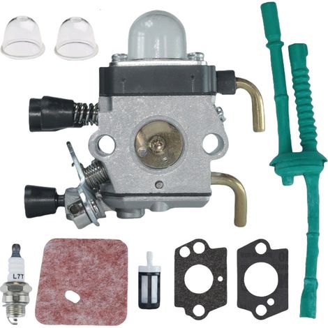 Lot de 2 carburateurs ZAMA C1Q‑S66/186/187 – Adaptés aux débroussailleuses Stihl FS38, FS45 – Coupe précise pour herbes hautes (1/4)
