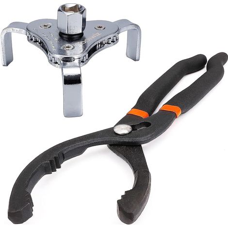 Pince universelle pour filtre à huile 65-120 mm, clé à filtre à huile 3 griffes réglable 65-110 mm, outils de réparation automobile (1/5)