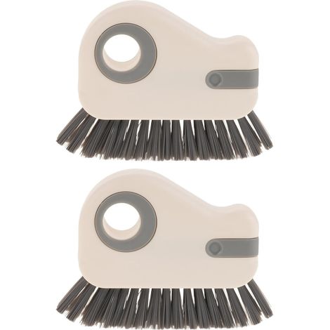 2 brosses pour joints de fenêtre : brosse de nettoyage pour joints - poils durs pour nettoyer les joints dans les rainures étroites, les cuisines, les salles de bains, les portes coulissantes, les dou (1/5)