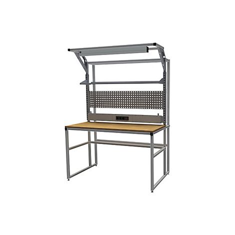 Banco de trabajo workalu® de aluminio con estructura modular  de