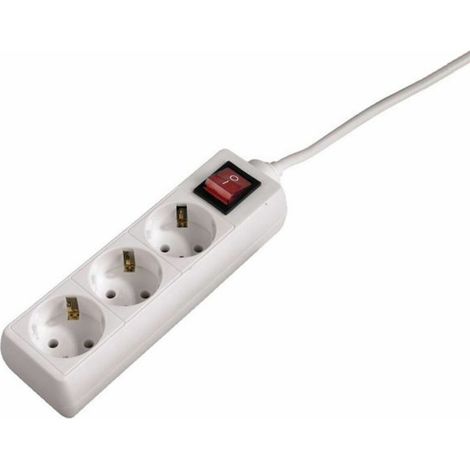 Regleta 3 Tomas Schuko Hama Technics 69030382 Blanco 4047443010445 S0417153 Hama Technics