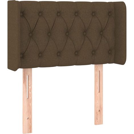 Maison Exclusive - Kopfteil mit Ohren Dunkelbraun 83x16x78/88 cm