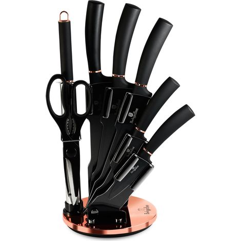 Juego de cuchillos Berlinger Haus BH-2421 Black Rose con soporte (1/5)