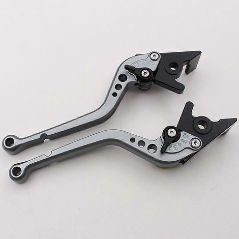 Pour les motos Gucci MOTO GUZZI AUDACE/Carbon, levier de frein et klaxon modifiés, guidon (gris long) (1/5)