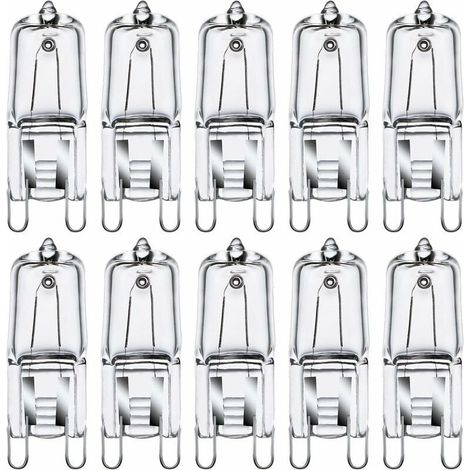 G9 Ampoules Halogènes G9 35W Ampoules Capsule G9 230V 2800K Blanc Chaud à Intensité Variable 10 Pack (1/5)