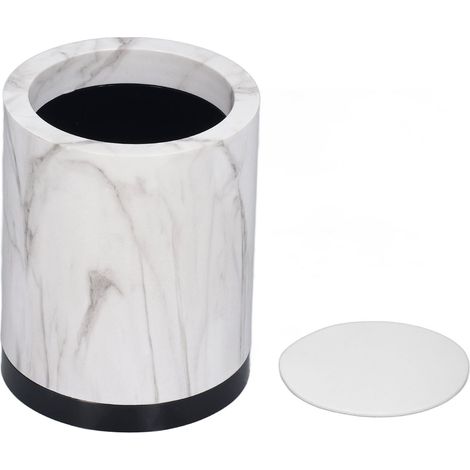 Porte-stylos marbre antidérapant ABS, pot à pinceaux maquillage, rangement bureau, motif marbré élégant, lot de 1 (1/5)