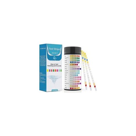 Bandes réactives pour analyse de l’eau (100 unités) – Test pH, nitrites, chlore, dureté, mercure et plomb – Pour eau potable, piscine et aquarium