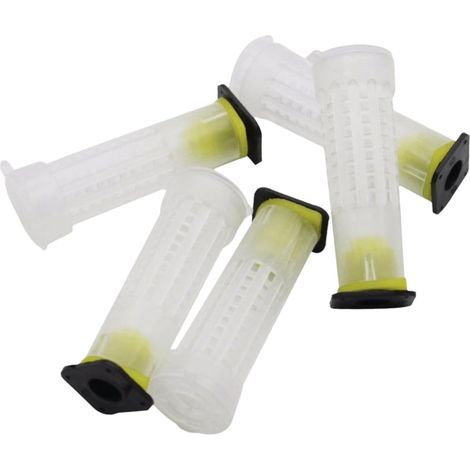 Lot de 50 cages d'élevage en plastique avec couvercle de protection et outils d'apiculture (blanc) (1/5)