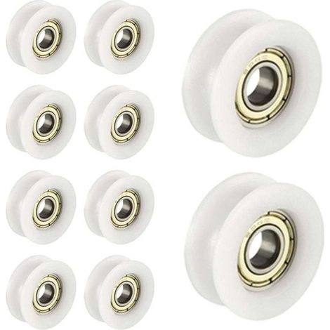 10 PCS OU Nylon en Plastique intégré 608 , XU,roulements Billes de Gorge 6 30 10mm Poulie de Guidage - KZQ (1/4)