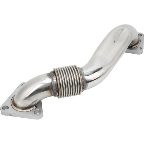 Pièce de rechange en acier inoxydable pour le tuyau d'échappement supérieur côté passager du Duramax LB7 6.6L (1/5)