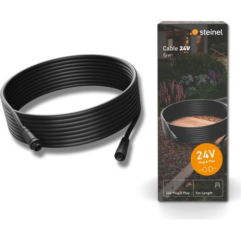 Steinel 089290 Verlängerungskabel  24 V 5 m   Schwarz