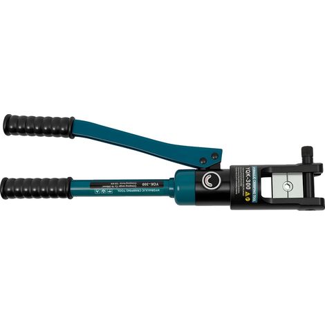 Pince à sertir hydraulique manuelle, force de sertissage de 120KN, ensemble de 11 matrices, vert (1/2)