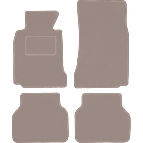 Beige Veloursmatten für: BMW 5 E39 Limousine, Kombi, Touring (1996-2004)