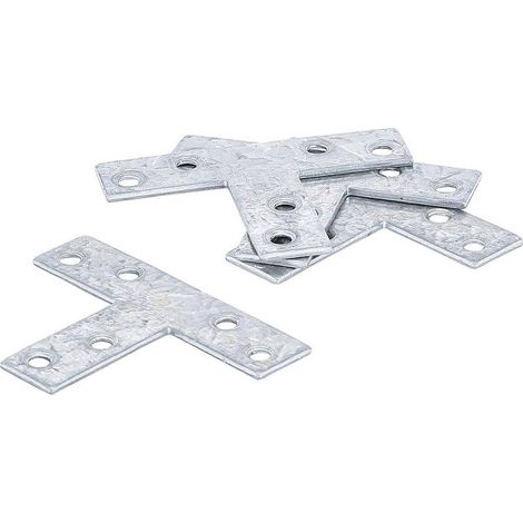 Équerre en T 4 pcs 70 x 50 x 16 mm - Acier Résistant - Assemblage Précis et Stable - D-Work (1/5)