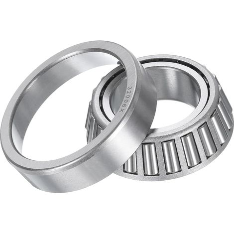 32006x Tapered Roller Bearing, Cone and Cuvette, 30mm Bore x 55mm OD x 17mm Thickness, Chrome Steel Tapered Bearing Set (1/5)