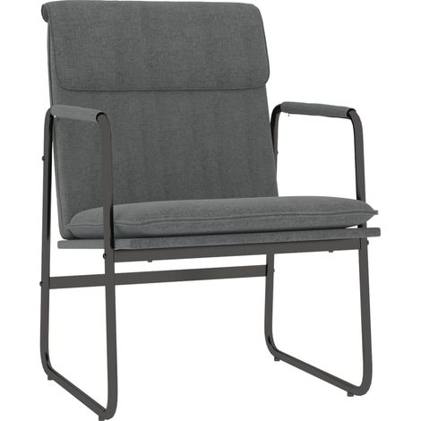 Loungesessel Dunkelgrau 55x64x80 cm Stoff vidaXL (1/5)