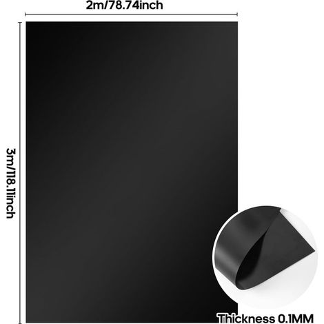 Adoture Teichfolie für Fischteiche, Schwimmbecken, verstärkte Membran 3 m x 2 m (0,2 mm) (1/5)