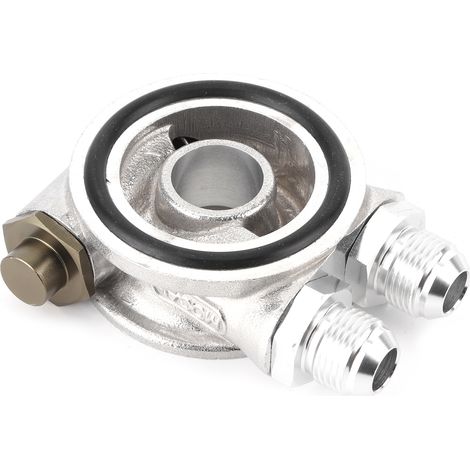 Ölfilter-Sandwichplattenadapter aus Aluminiumlegierung für Fahrzeuge mit Gewindefilter (1/5)