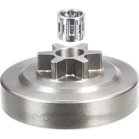Pignon pour tronçonneuse Dolmar, Poulan 3/8" LP. 6 dents. Hauteur cloche 14,1 mm (1/5)