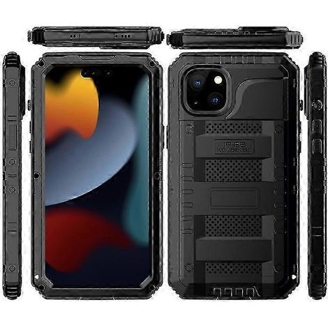 Étui étanche et résistant avec protection d'écran pour une protection et une durabilité accrues du téléphone. Indice de protection IP68. Coque en silicone PC pour une utilisation en extérieur. (1/5)