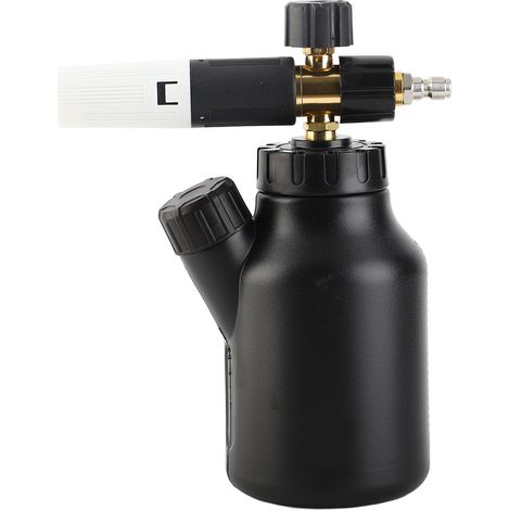 Pistolet à mousse pulvérisateur pour lavage de voiture, canon de lavage avec connecteur mâle rapide 1/4, conception de tasse à mesurer, buse réglable pour le nettoyage
