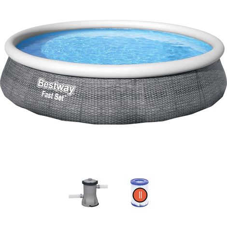 Piscina Fast Set Autoportante Tonda 396 CMX84H. 17,3 7.340 kg Lfiltro (1/5)
