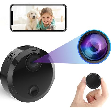 Caméra de sécurité sans fil 4K HD - Longue autonomie - Vision nocturne automatique - Surveillance bébé WiFi - Enregistrement sur carte SD et contrôle via application - Idéale pour la sécurité intérieu (1/5)