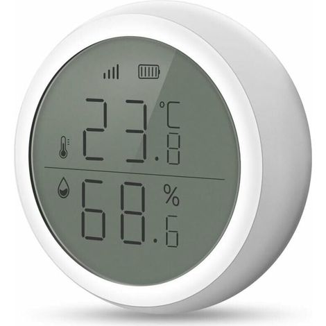 Thermomètre Hygromètre Numérique  Thermomètre D'ambiance Monit de Température et Humidimètre,Hygrometre de Haute Précision avec écran LCD pour Chambre à Coucher,Bureau,entrepôt,Cuisin (1/5)