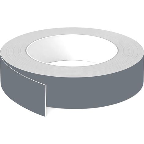 1x Bande de chant ABS sans colle 43 mm x 5 m épaisseur 0,8 mm facile à appliquer bricolage étagère meuble panneau plan de travail bois stratifié, Gris céladon mat (1/3)