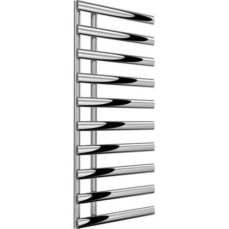 Reina Grace Designer Heated Towel Rail 1140mm H x 500mm W Chrome (1/4)