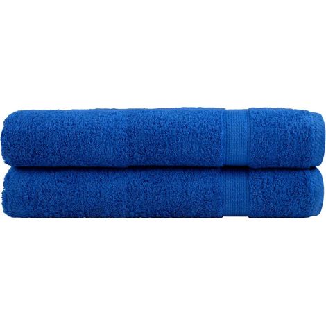 Toallas premium SOLUND 2 unidades azul 100x200 cm 600 gsm vidaXL
