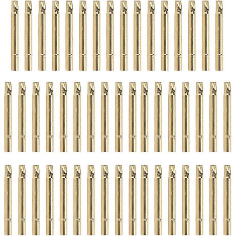 UB189-4S Prüfspitzen-Nadelkappe, 3,55 mm Durchmesser, 34 mm Länge, vergoldete Messing-Prüfspitzenkappe