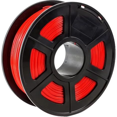 Filamento per stampante 3D, materiale PETG, facile da stampare, rosso (1/2)