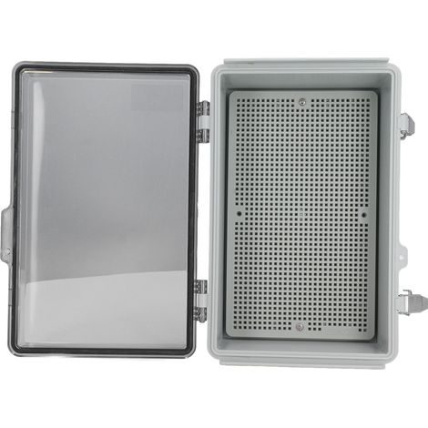 Boîtier de connexion électrique étanche 175x275x110mm IP67 en plastique ABS avec plaque de montage (1/5)