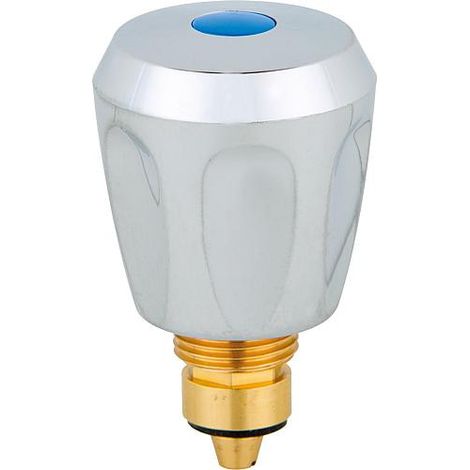 Tete rob. KWC G 3/8" avec poignee,chromee, bleu N° fabricant:148.41 Z 345
