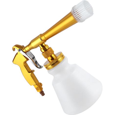 Pistolet de nettoyage haute pression ergonomique 6,2-9,5 kg pour intérieur de voiture (doré) (1/5)